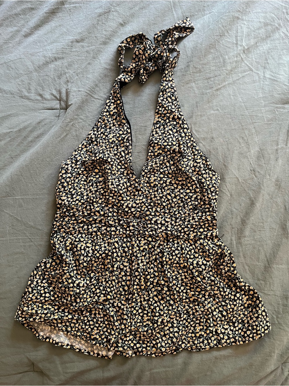 American Eagle floral halter Top